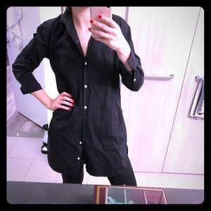 Everlane button up tunic in navy